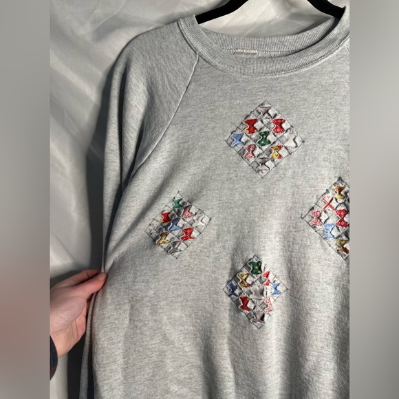 XL Quilt crewneck grey - Picture 4 of 7